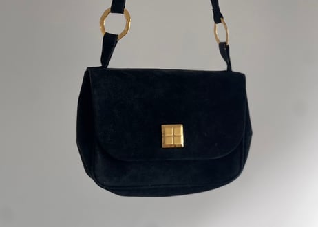 yves saint laurent rive gauche made in France leather shoulder bag