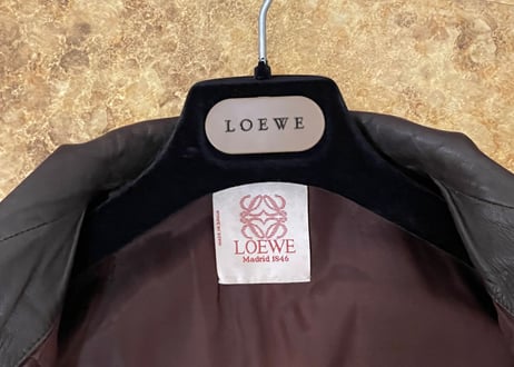 loewe leather blouson