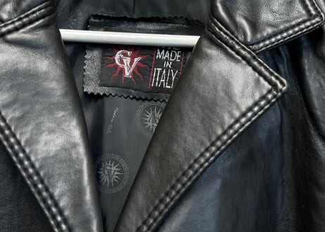 hand made Italy leather coat