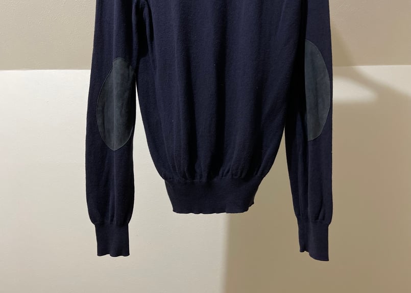 maison margiela elbow patch knit | weekend tokyo