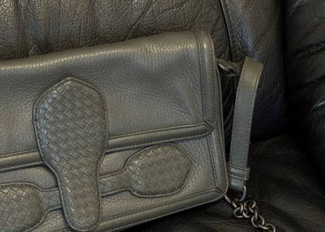 bottega veneta leather Intrecciato shoulder bag