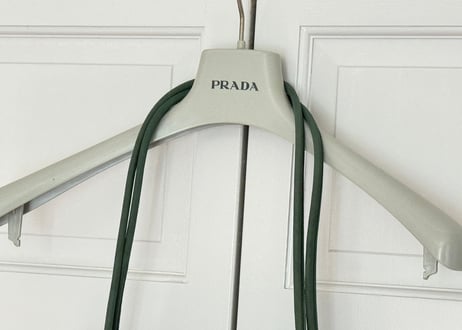 prada nylon bag green