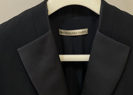 balenciaga "nicolas ghesquiere” tuxedo jacket