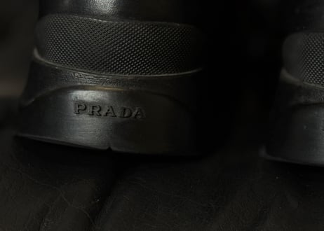 prada leather shose