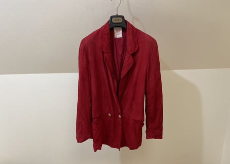 80s loewe leather double jacket