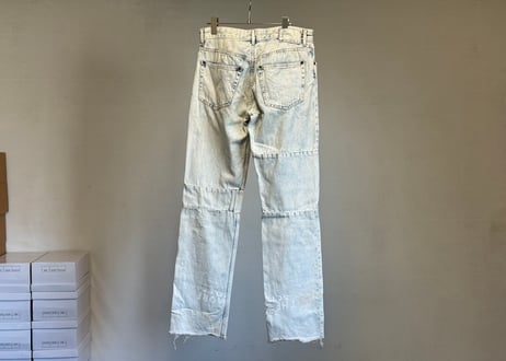 mm6 maison margiela "aids" 再構築 denim pants