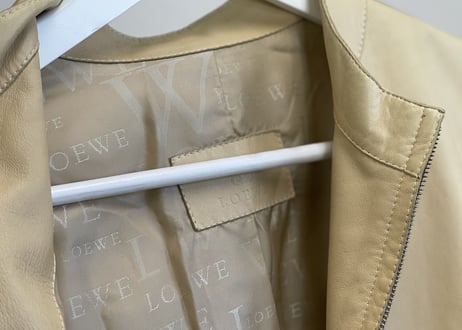 loewe leather riders jacket