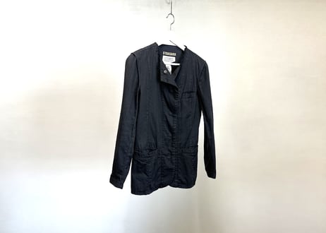 mm6 maison margiela military jacket black