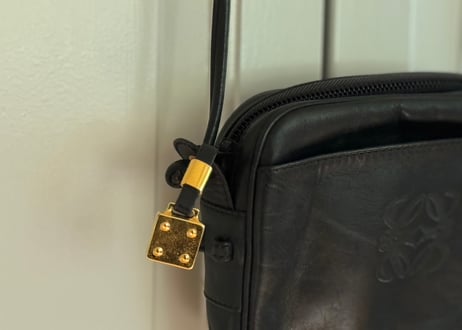 loewe anagram leather shoulder bag