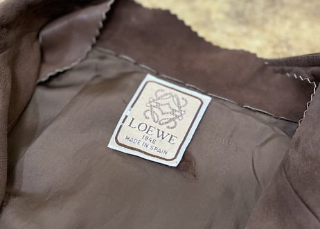 80s loewe leather jacket