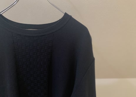 90s  "初期" y's for men panel pattern knit