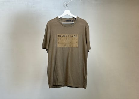 helmut lang logo tops