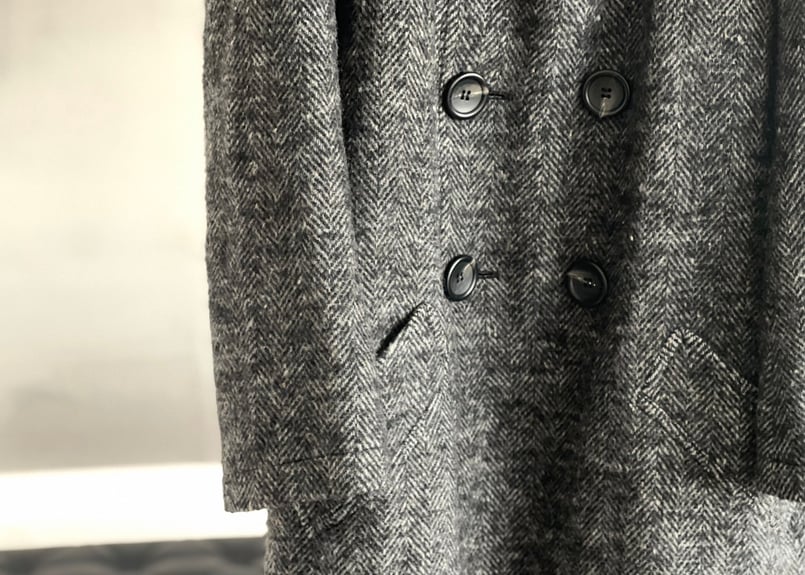 ys yohji yamamoto tweed double coat | weekend t...