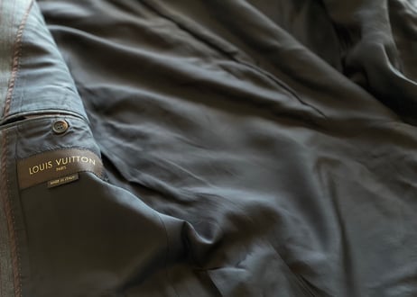 louis vuitton stripe set up suit