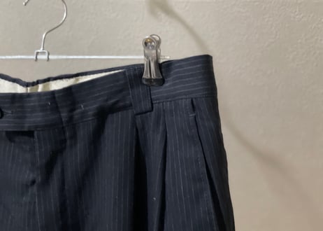 versace stripe double set up suit