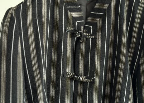 90s linen china set up suit