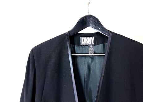 dkny no collar jacket