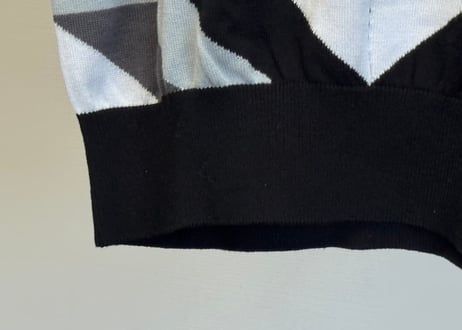 lanvin "総柄" knit polo shirt