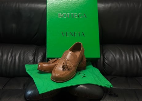 bottega veneta 2025 leather loafers dead stock