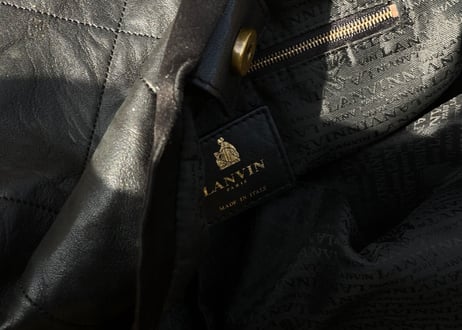 lanvin made in Italy leather bag