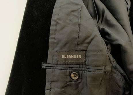 jilsander velour jacket