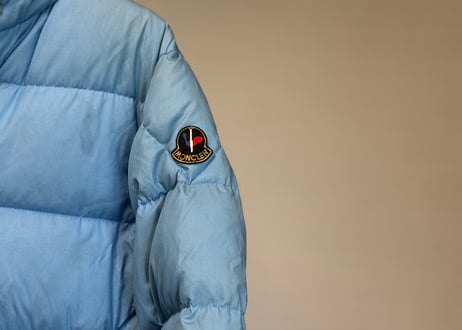 vintage moncler down jacket "blue"