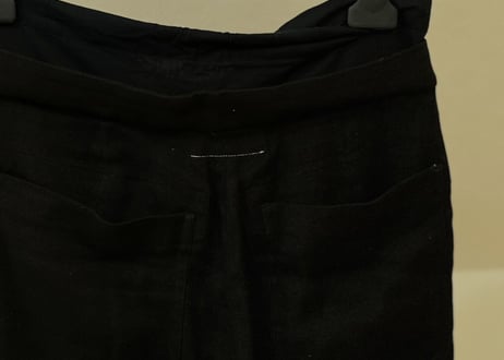 mm6 maison margiela linen wide pants
