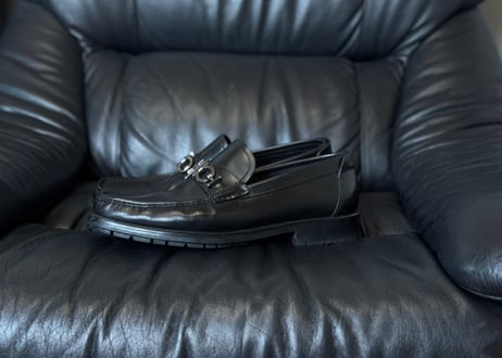 salvatore ferragamo gancini leather  loafers