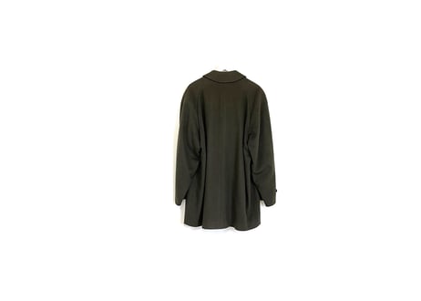 80-90 made in Italy  cashmere coat moss green
