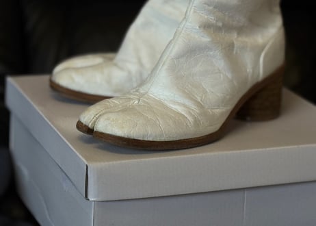 maison margiela "penki" tabi heel boots 42