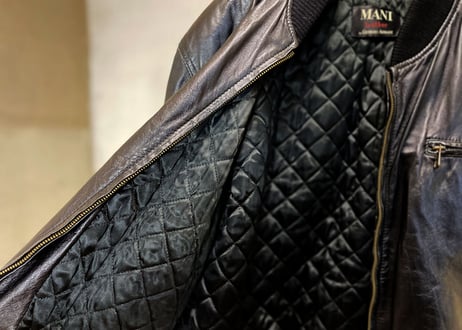 80-90s mani giorgio armani leather jacket