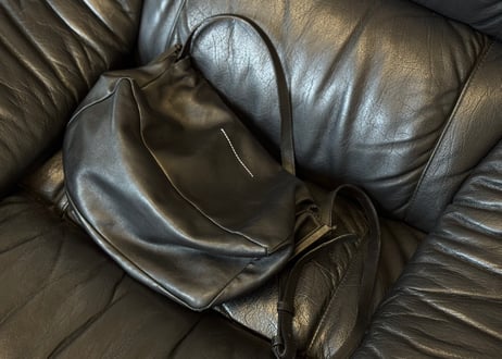 mm6 maison margiela leather shoulder bag
