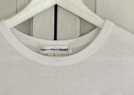 comme des garcons shirt logo tops