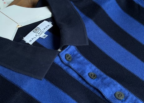 balenciaga stripe BB logo shirt