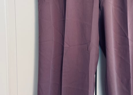 balenciaga logo purple trousers