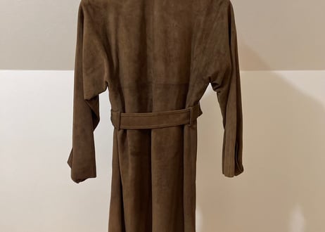saint laurent leather coat