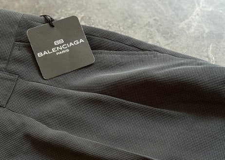 balenciaga BB logo polyester summer tack trousers dead stock #A