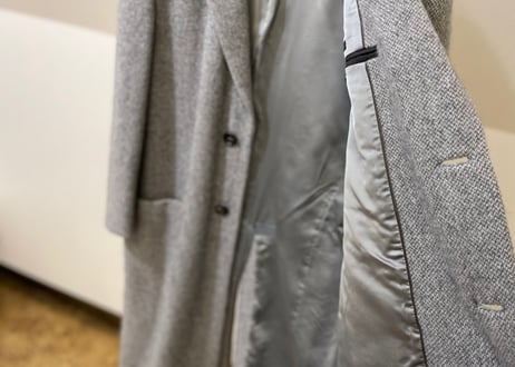 jilsander cashmere wool chesterfield coat