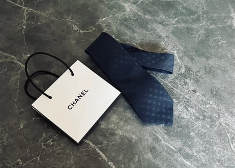chanel coco neck tie