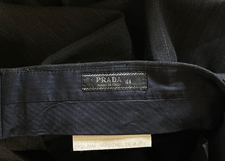 prada stripe trousers