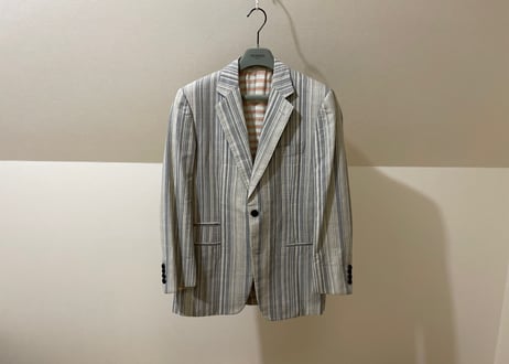 hermes stripe set up suit