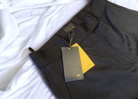 fendi silk slacks dead stock