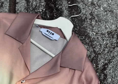 msgm open collar shirt
