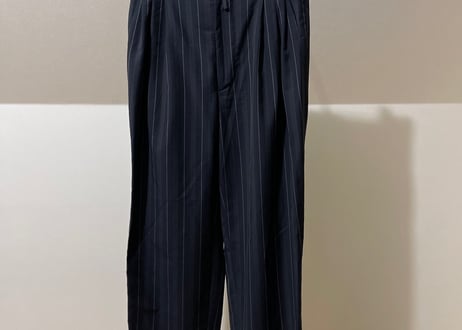 versace stripe double set up suit dead stock