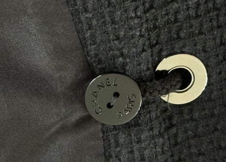 chanel tweed double coat
