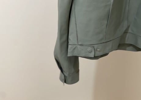 emporio armani sheep leather shirt jacket