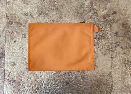 hermes orenge pouch bag "medium”