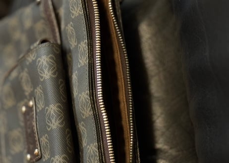 loewe anagram logo shoulder bag