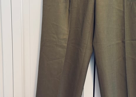 90s dior khaki tack trousers