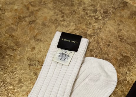 bottega veneta 2020aw ”alpaca” socks  white dead stock